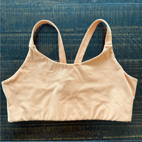 Girlfriend Collective Lou V-Back sports bra, lot of 3 black orange pink size L - Picture 4 of 10